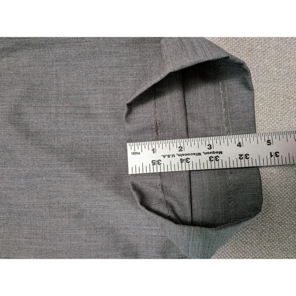 Ralph Lauren LRL Men's Grey 40x30 Wool Pleated Cuffed Dress Pants Prom Suit
